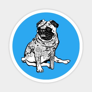 Salty the Pug Magnet